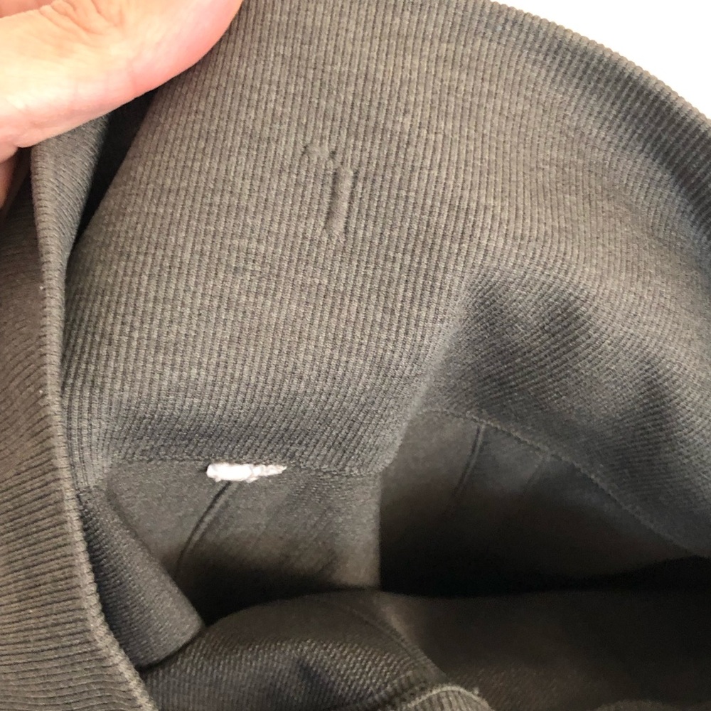 Lululemon In The Flow Crop II Heathered Inkwell grey Sz 4 compression leggings - Picture 9 of 12